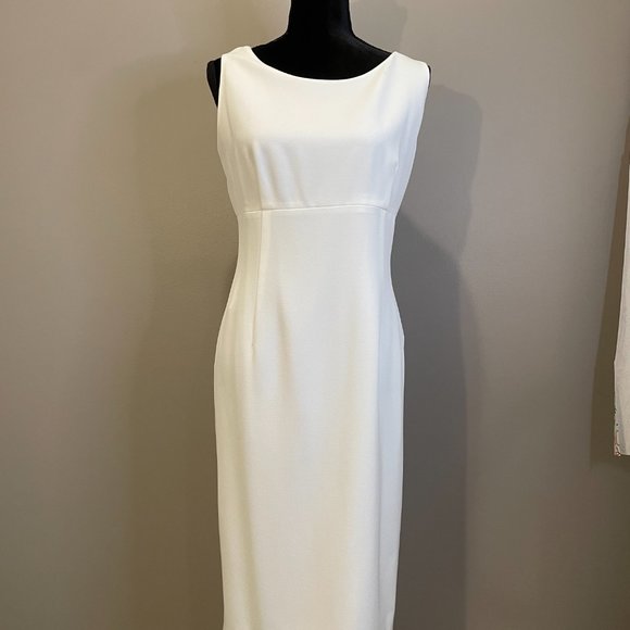 Kasper Dresses & Skirts - Kasper Women's Sleeveless Sheath Dress Career Formal sz 12 White NWOT